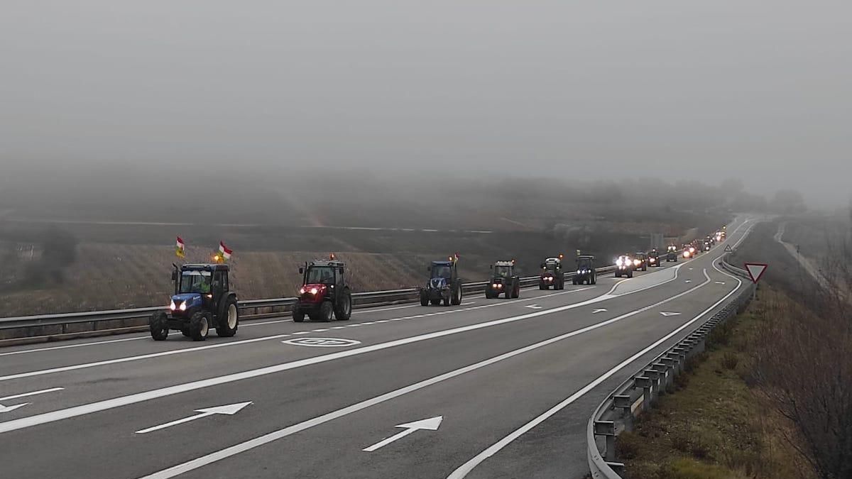 Los puntos y cortes previstos por la tractorada del 29 de enero en La Rioja: serán de 15 minutos y de 8:30 a 18:30 horas