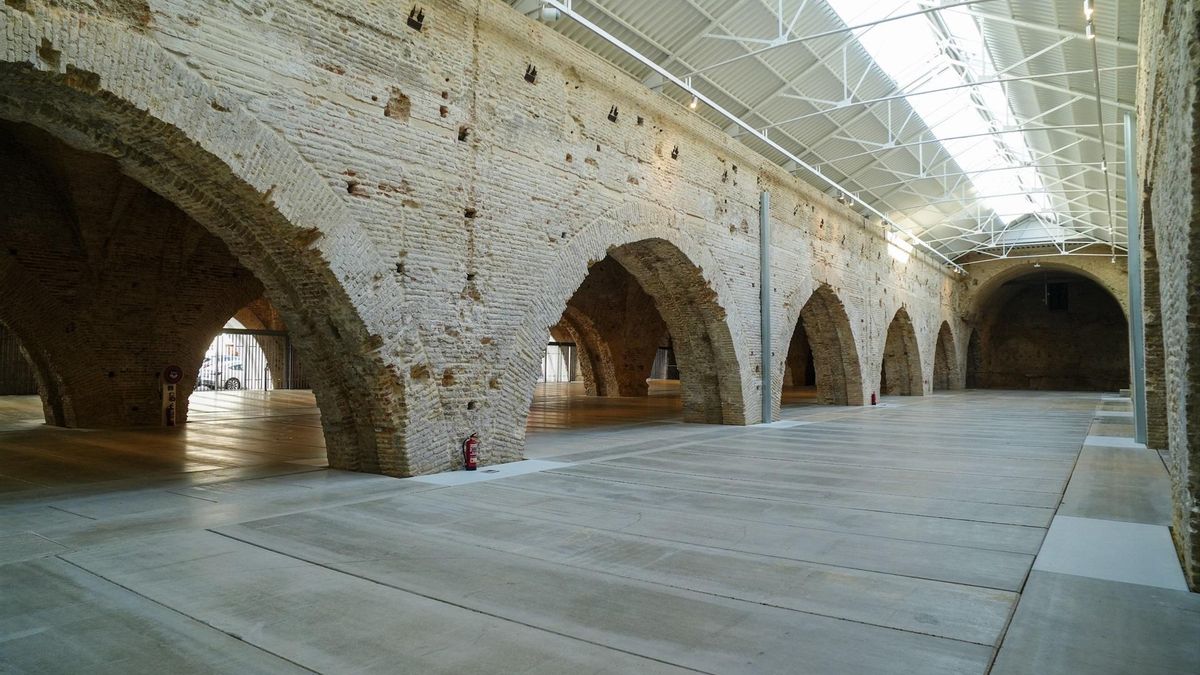 Interior restaurado del enorme edificio, al que ahora hay que dotar de contenido.