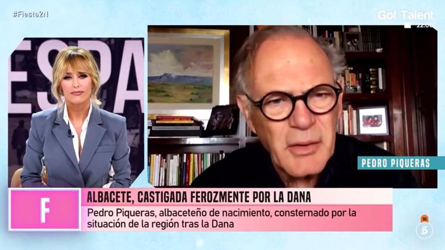 Piqueras reapareció en Telecinco para analizar la tragedia de la DANA y criticar el "enfrentamiento político"