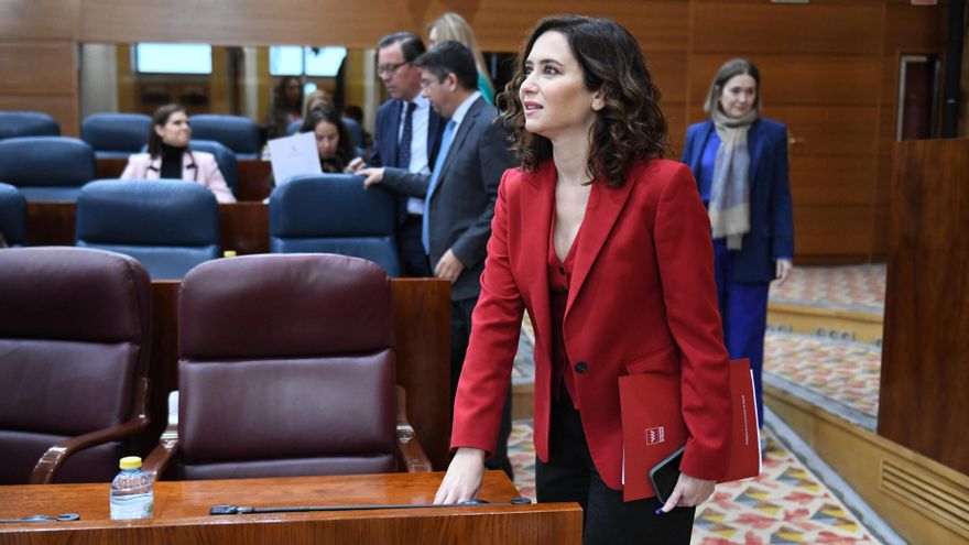 Archivo - Isabel Díaz Ayuso en la Asamblea de Madrid