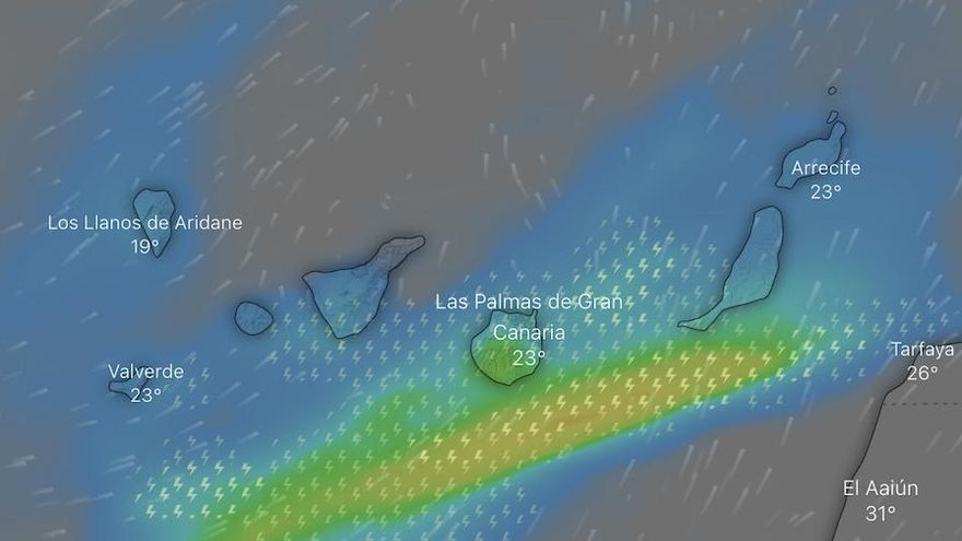 Junio llega a Canarias con una previsión de abundantes lluvias en su primera semana