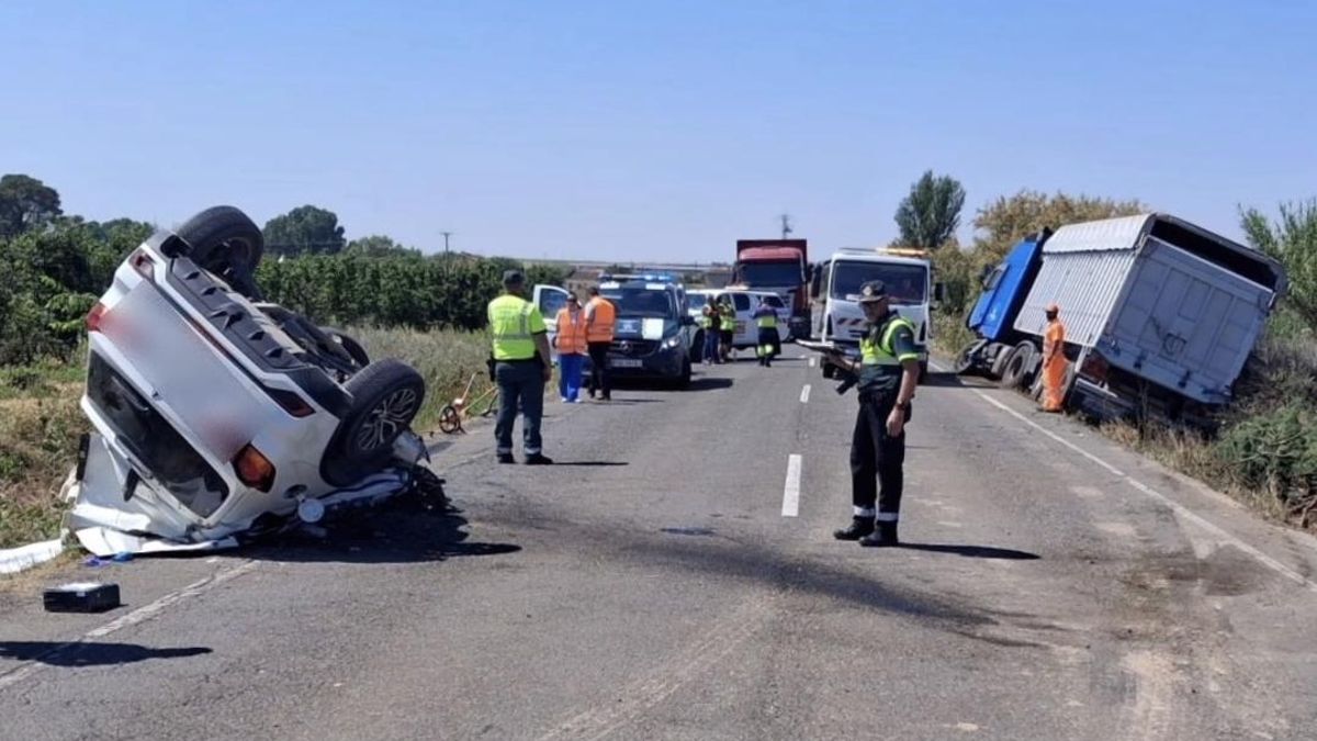 Muere una joven de 19 años en un accidente de tráfico con un camión en Tamarite de Litera (Huesca)