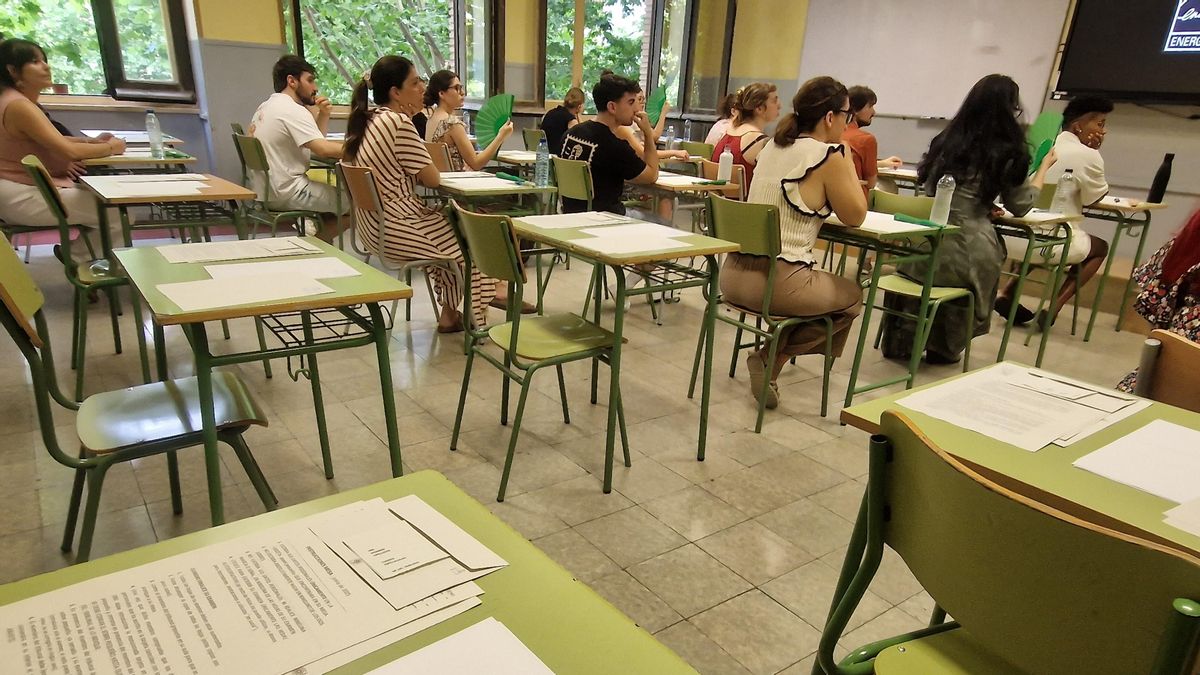 Celebración de unas oposiciones en Extremadura