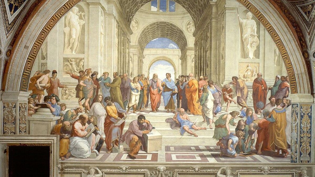 'La escuela de Atenas', de Rafael Sanzio da Urbino.