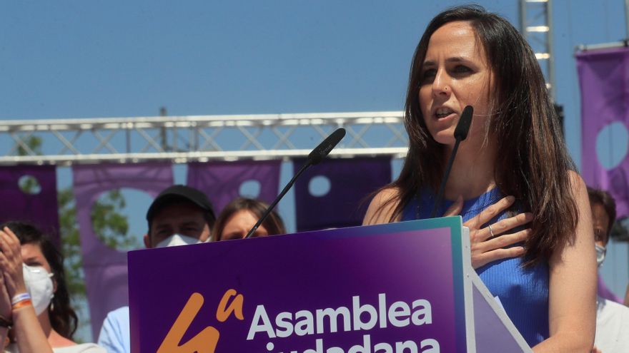 Ione Belarra en la IV Asamblea de Podemos, en la localidad madrileña de Alcorcón. EFE/Fernando Alvarado/Archivo