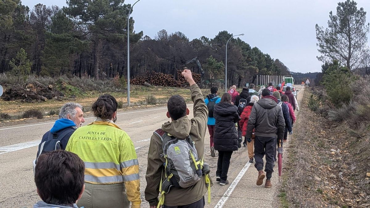Una de las marchas ‘El monte no olvida’