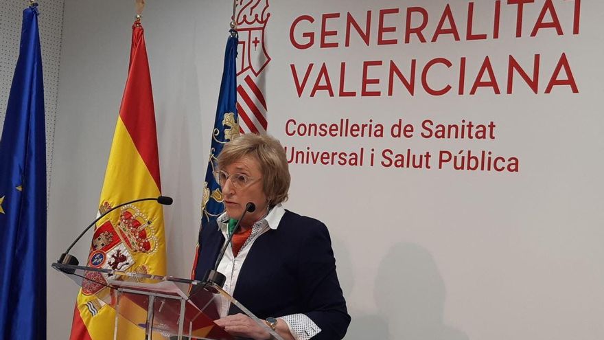 Ana Barceló, consellera de Sanitat Universal i Salut Pública, compareix en roda de premsa.