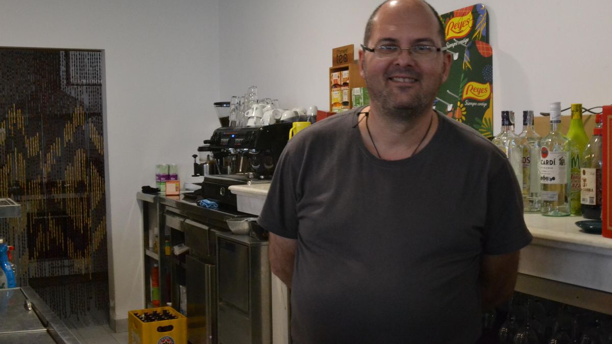 Antonio Martín, en el hogar del jubilado