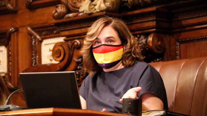 La alcaldesa, en el pleno de este viernes