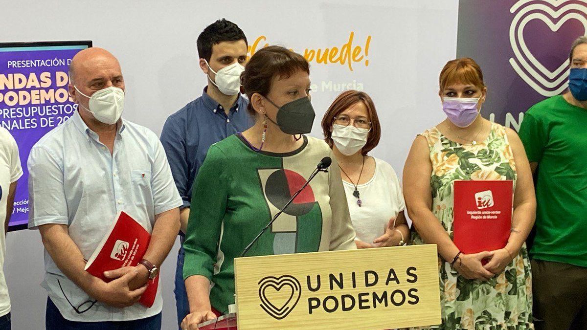 La portavoz regional de Podemos, María Marín