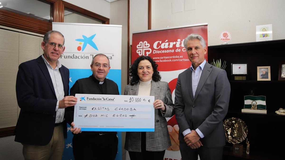 La Fundación 'la Caixa' destina 10.000 euros a la campaña de Cáritas para familias afectadas por el temporal
