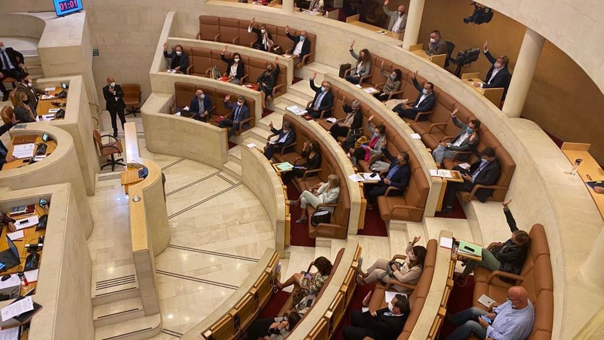 Pleno del Parlamento de Cantabria. Archivo
