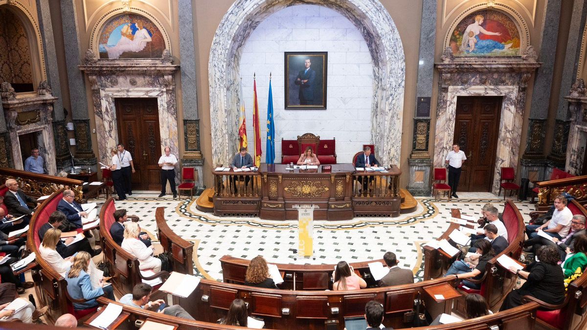 Ple de l'Ajuntament de València.