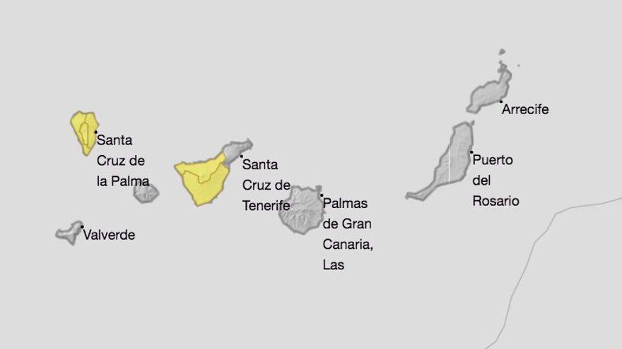 Mapa de la Aemet del aviso de riesgo por viento  para este miércoles, 31 de marzo.