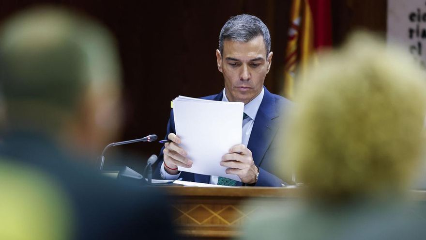 El presidente del Gobierno, Pedro Sánchez, comparece este jueves ante la comisión de investigación del caso Koldo.
