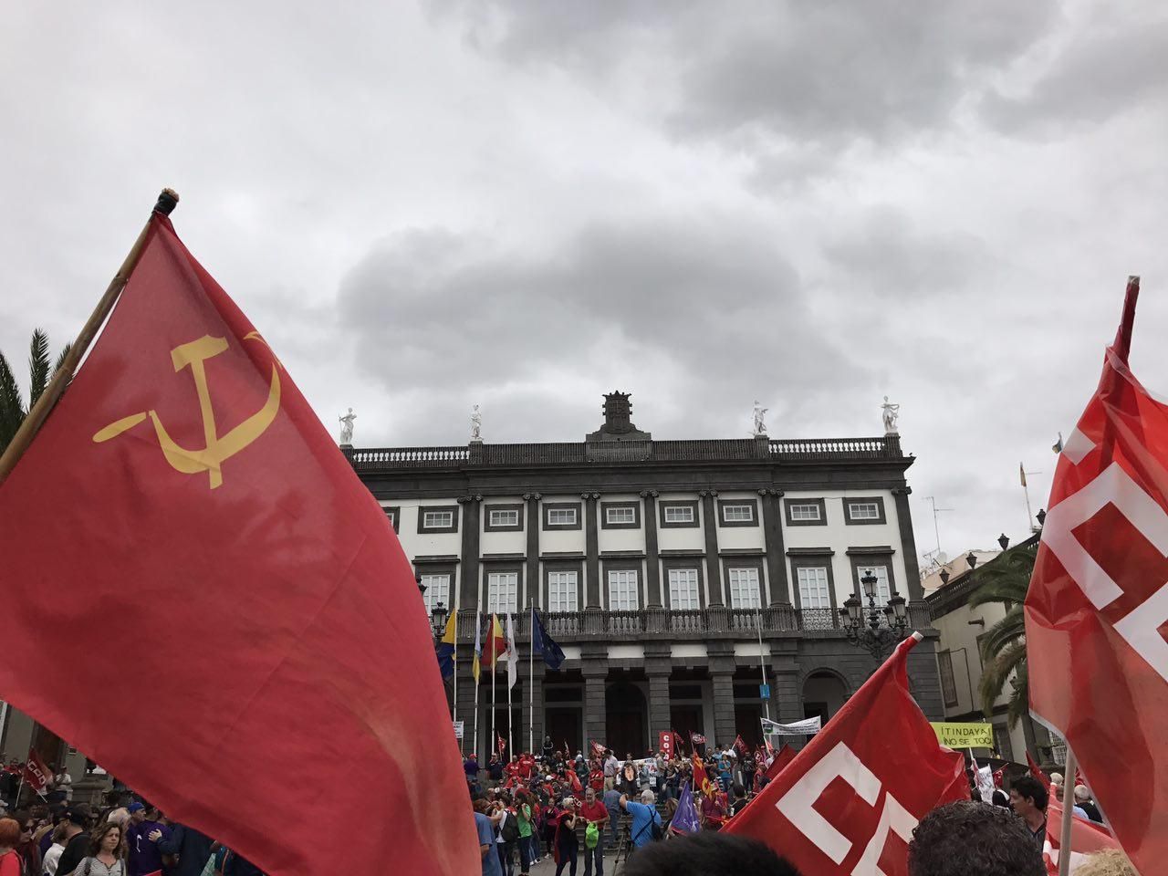 Manifestación del 1 de mayo en Las Palmas de Gran Canaria.