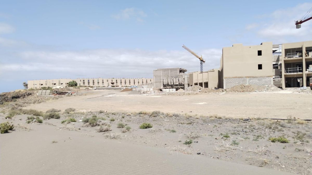 Avance de las obras del Hotel de La Tejita, en Granadilla de Abona