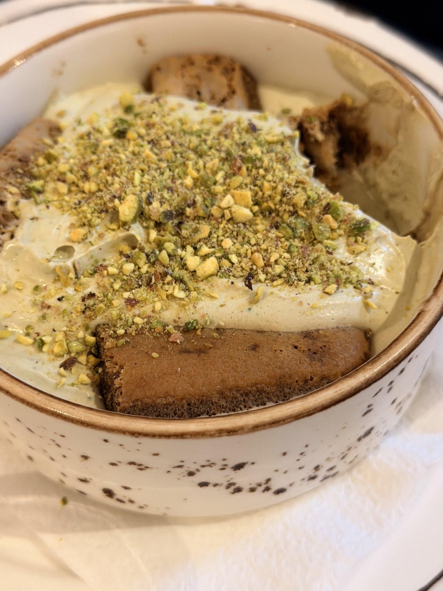Tiramisú Pistacho.