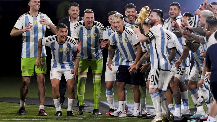 Fiesta perfecta de Argentina en Santiago del Estero: goleada y récord de Messi ante una débil Curazao
