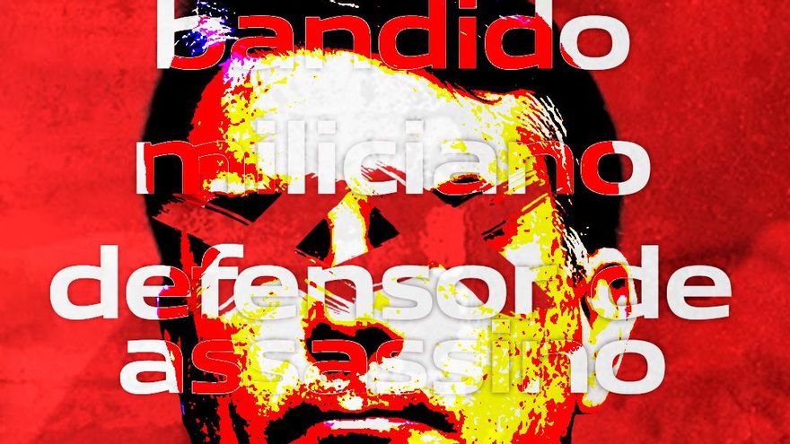 Cartelería contra Flávio Bolsonaro