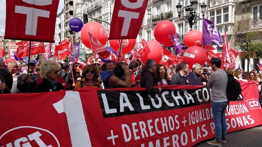 Manifestación del Primero de Mayo en Santander (ARCHIVO)