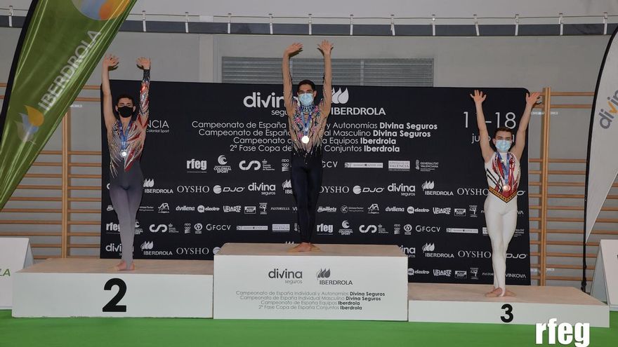 Sergio Pérez, campeón de España de gimnasia rítmica