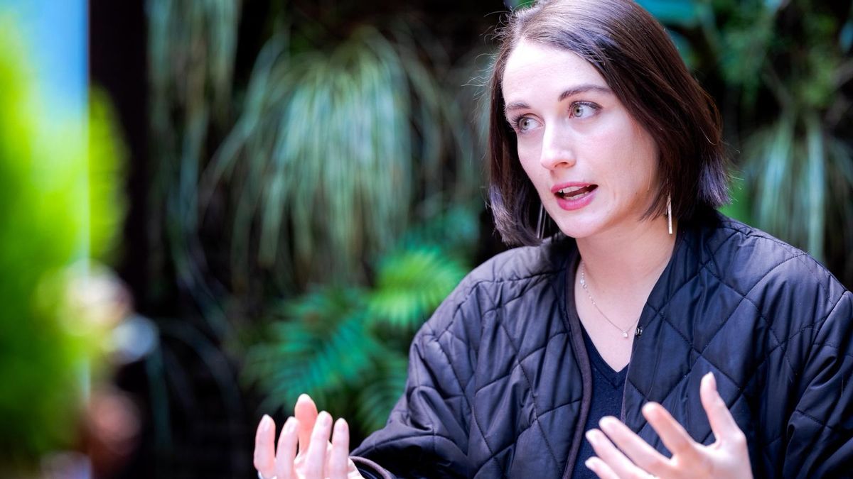 Del Greco, durante la entrevista