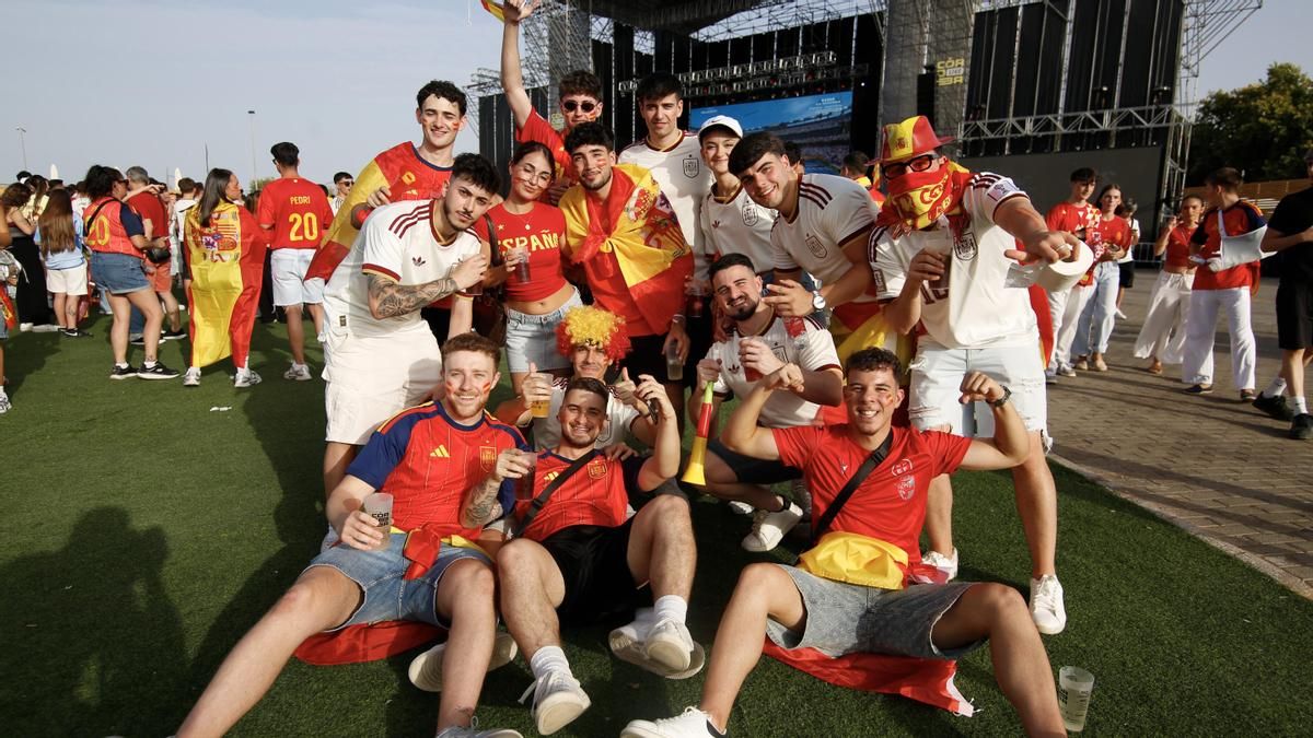 Afición de la selección española en el Córdoba Live