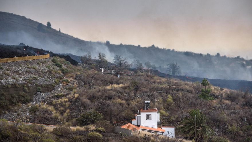 Coladas de lava en La Palma. / FOTO: ABIÁN SAN GIL HERNÁNDEZ