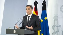 El presidente del Gobierno, Pedro Sánchez, comparece tras su reunión de este domingo con los presidentes de las comunidades autónomas.
