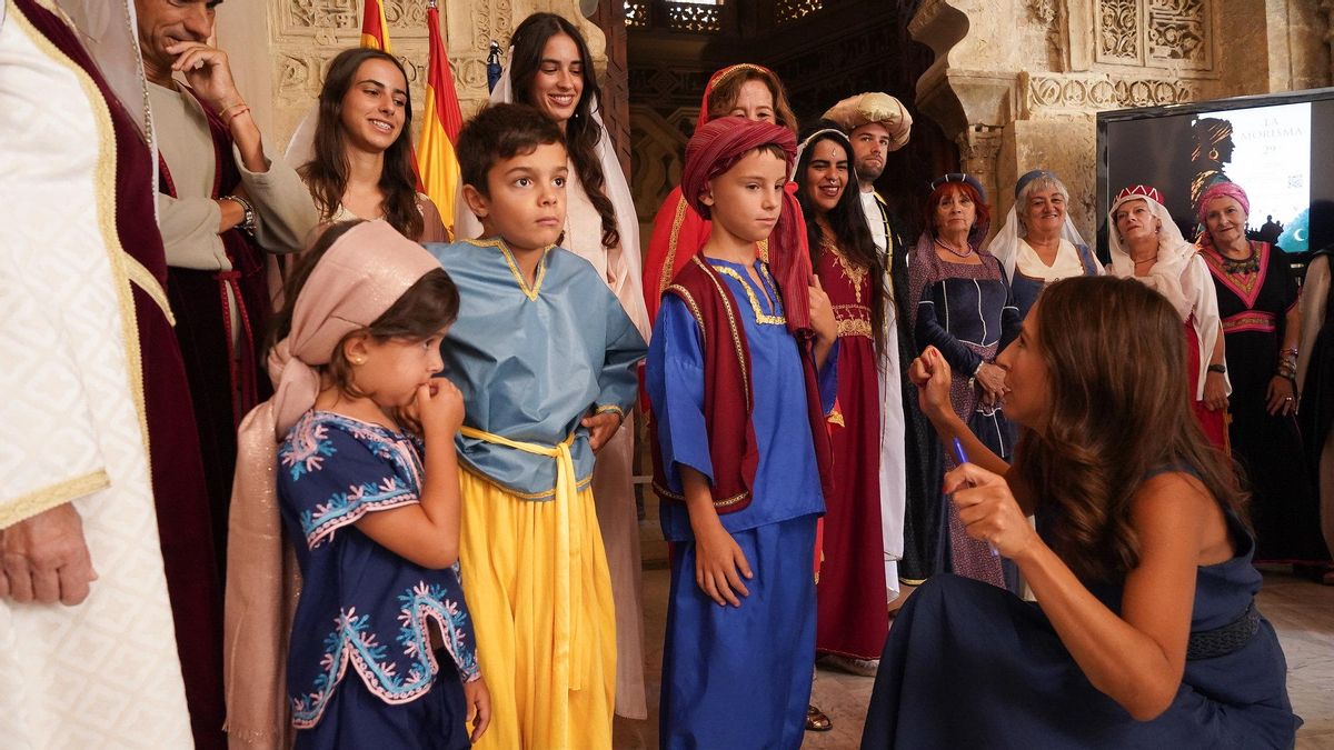 La Morisma de Aínsa reivindica en La Aljafería su papel como patrimonio aragonés antes de su representación nocturna