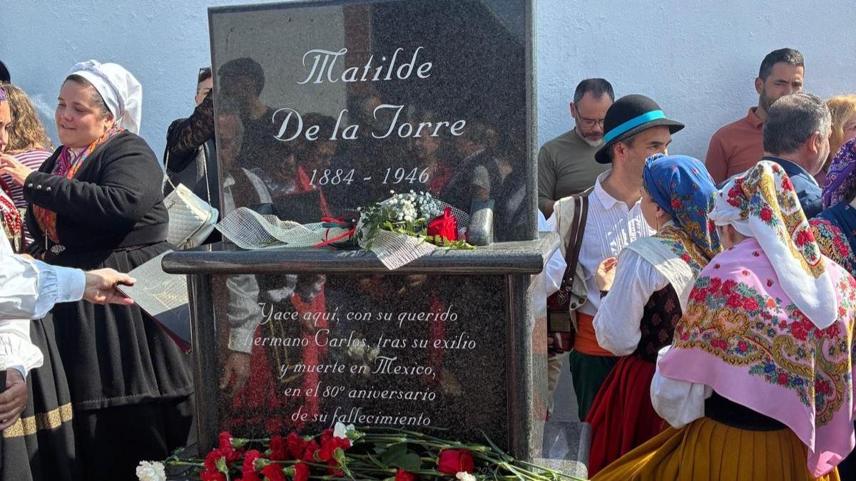 Matilde de la Torre vuelve a su tierra, a Cabezón de la Sal, 80 años después de su muerte