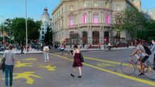 Propuesta de carril bici y peatonalización de Cibeles.