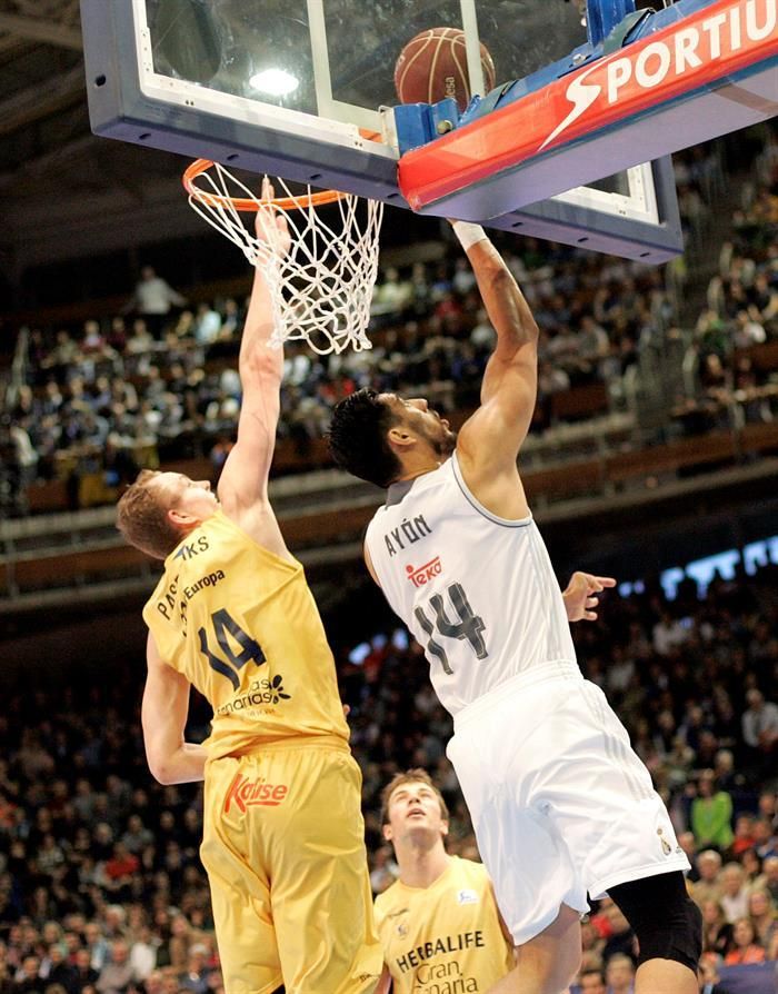 Partido de la final de la Copa del Rey 2016 entre el Herbalife Gran Canaria y el Real Madrid. Efe.