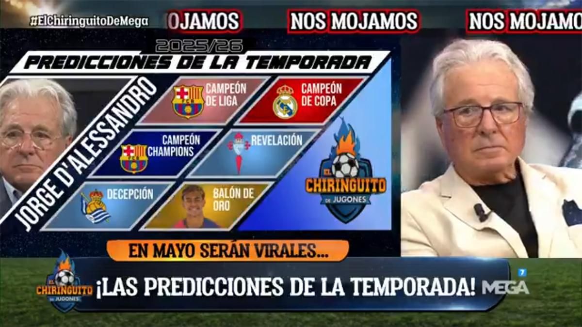 Las predicciones de Jorge D'Alessandro en 'El Chiringuito'