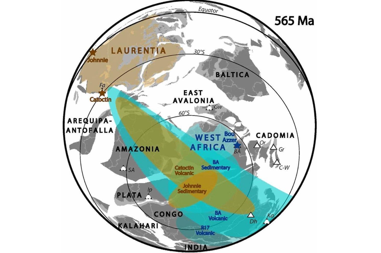 El grupo propuso una hipótesis que describe un movimiento global de los polos por toda la superficie del planeta
