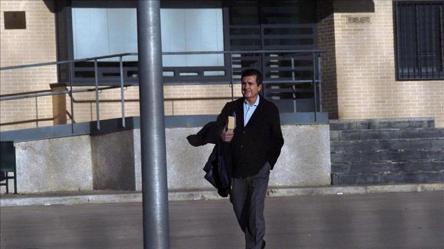 Jaume Matas, el pasado viernes, a su salida de la cárcel.