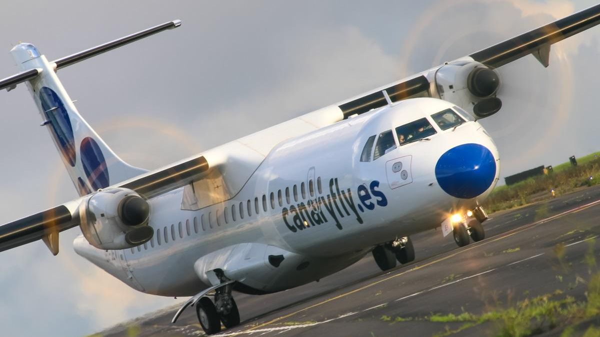 Imagen de archivo de un avión de Canaryfly.