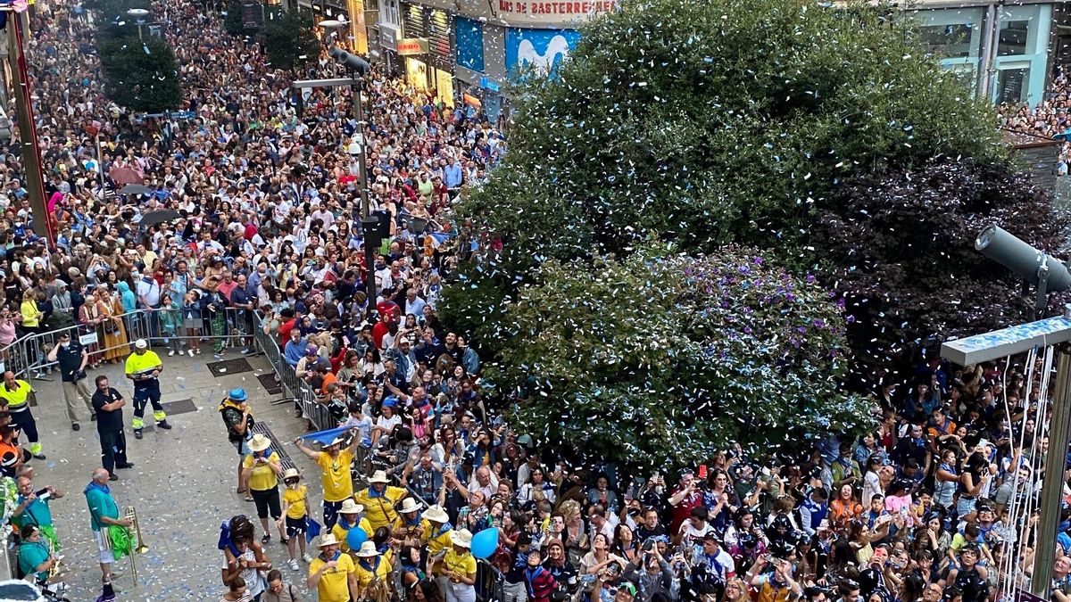 Chupinazo de la Semana Grande de Santander.