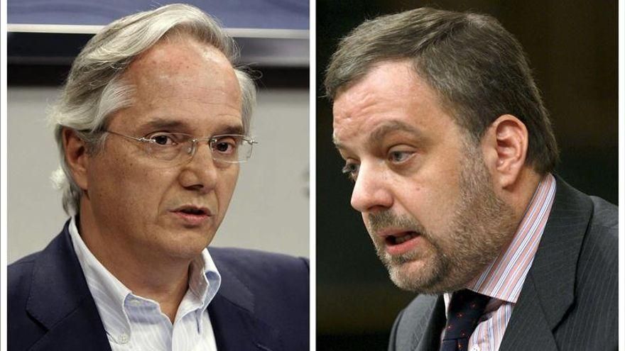 De la Serna (a la izquierda) y Arístegui