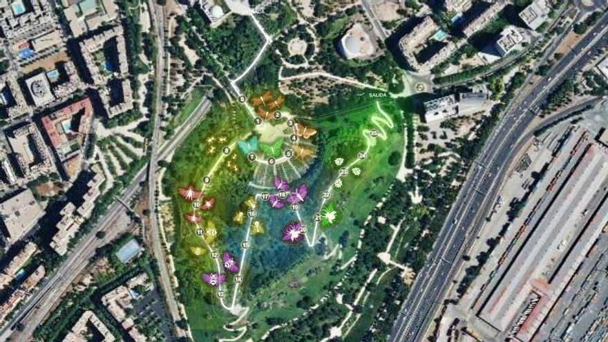 La Naturaleza Encendida de Madrid se traslada a un parque público después de las críticas de los ecologistas el año pasado