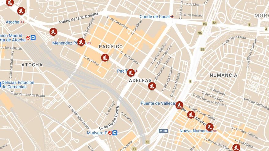 Cortes al tráfico por las obras de la línea 1 de Metro: calles y las 17 zonas afectadas desde este lunes