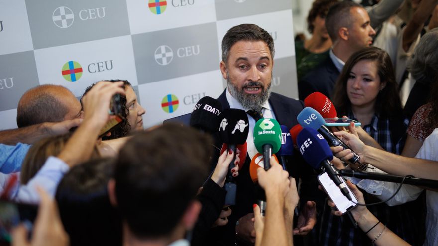 El presidente de VOX, Santiago Abascal