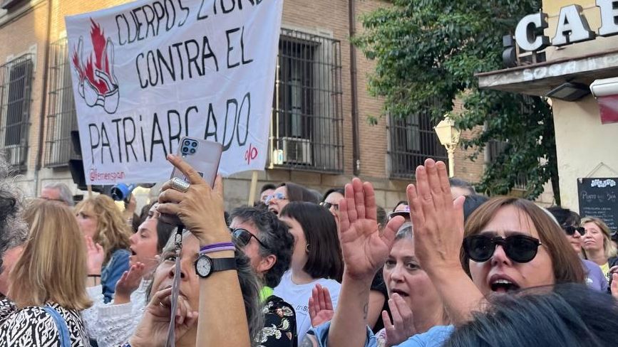 Manifestación en Madrid contra la reforma de la ley de 'solo sí es sí'