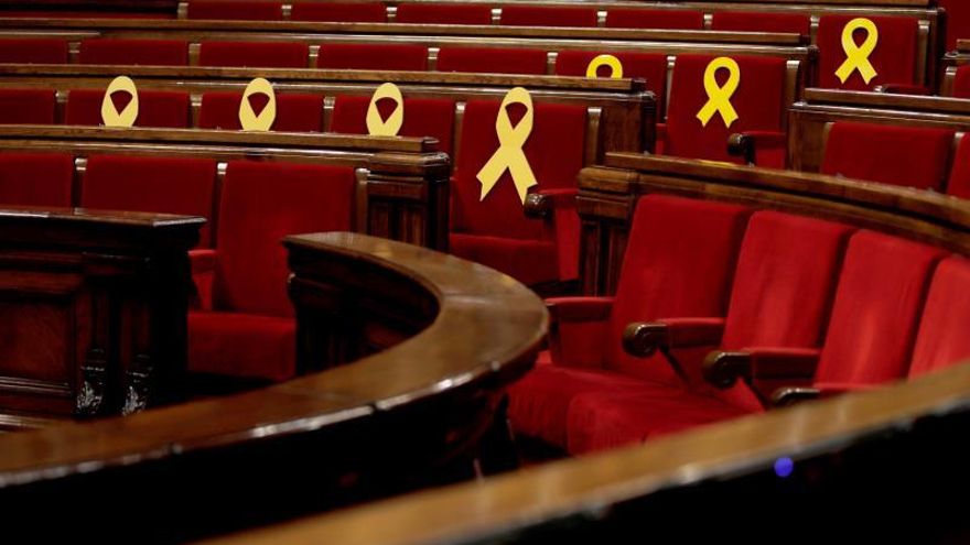 Vista general del hemiciclo del Parlament de Catalunya.