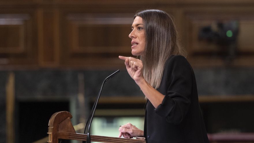 Archivo - La portavoz parlamentaria de Junts per Catalunya, Miriam Nogueras, interviene durante una sesión plenaria en el Congreso