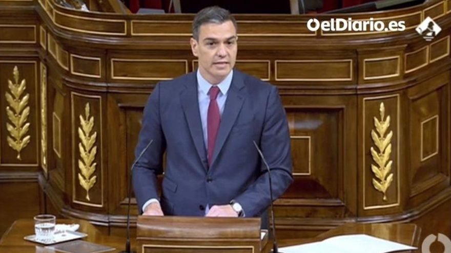 Pedro Sánchez en el Congreso de los Diputados
