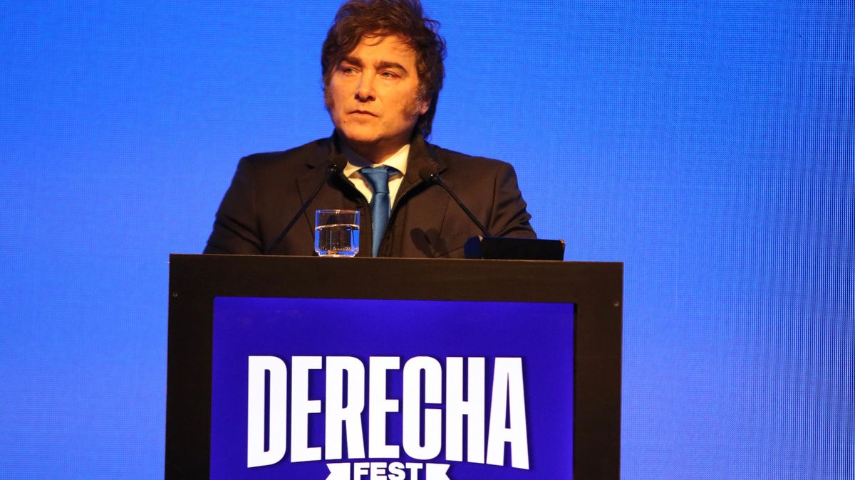 Javier Milei en la Derecha Fest.