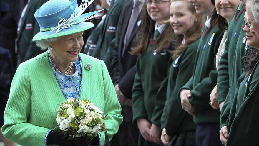 La reina Isabel II durante su visita a Irlanda en mayo de 2011.