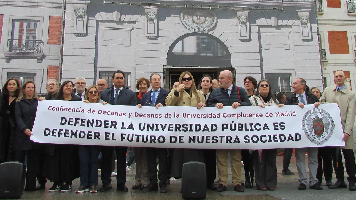 Los decanos de la Complutense exigen a Ayuso fondos para la educación pública: "Necesitamos una financiación realista"
